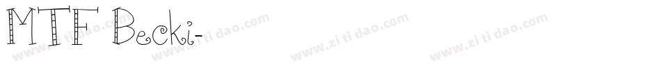MTF Becki字体转换